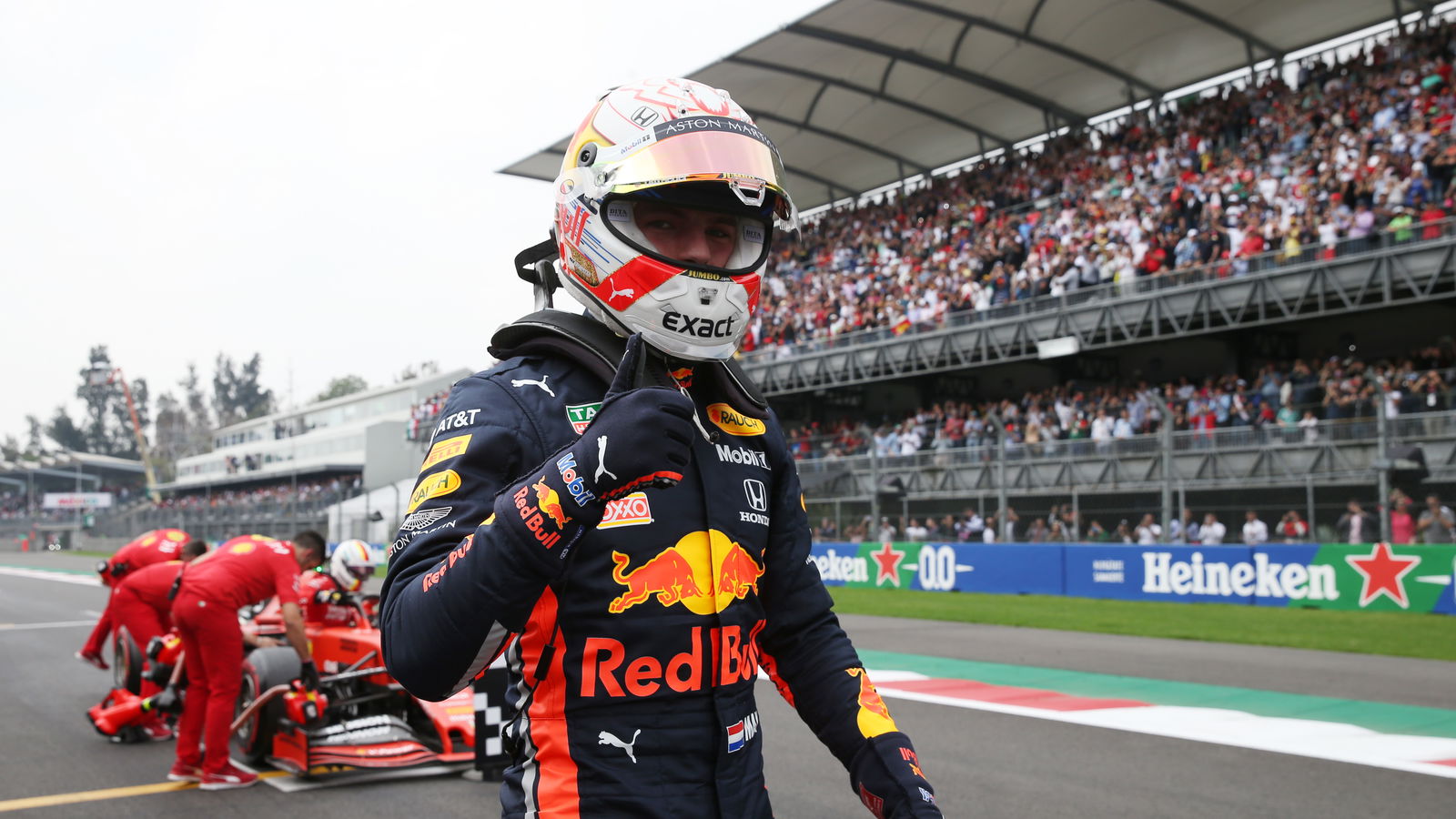 Verstappen beats Ferrari duo to stunning Mexico pole